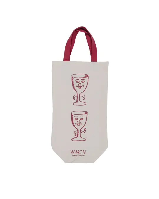 Beams Japan Hongama 'Weekend Wine Club' Tote Bag Natural