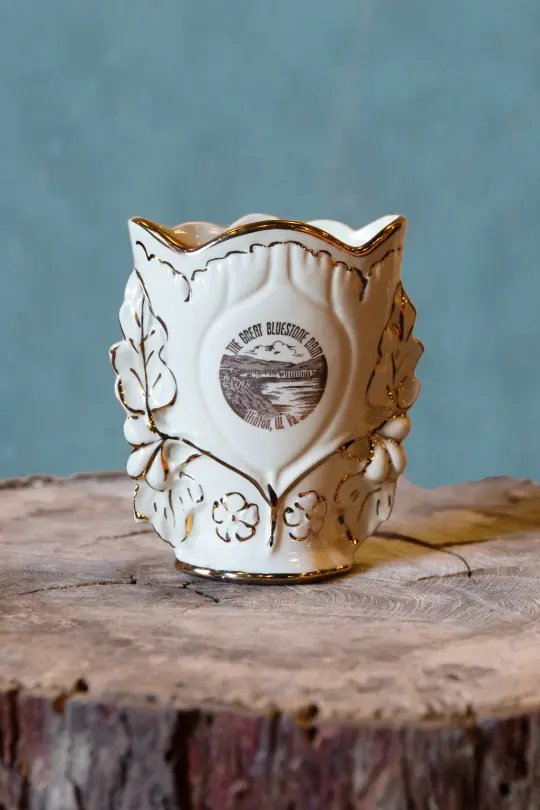 Vintage Bluestone Dam Vase