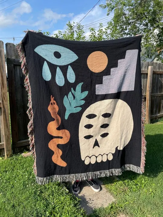 Stuff Woven Blanket 50x60