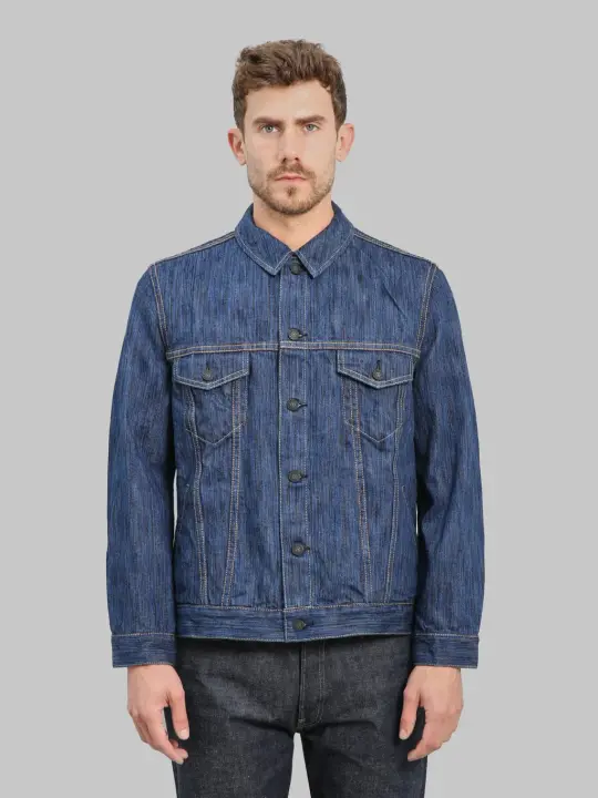 Pure Blue Japan 6226-L 14.5oz "Waterfall Denim" Type III Jacket Light Indigo