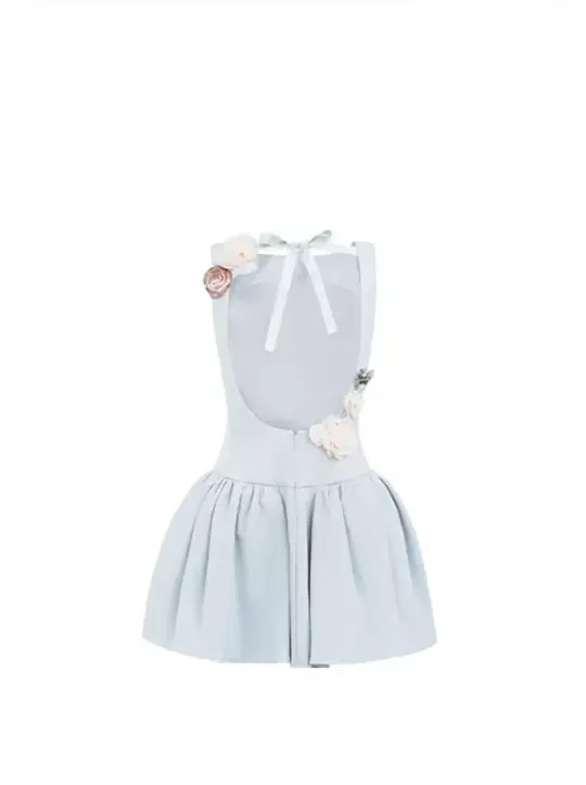 French style beautiful design backless flower tutu skirt short skirt 2025 new R3382