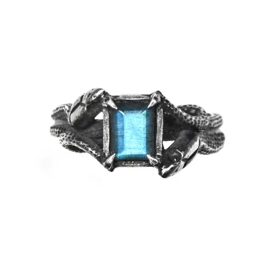 * Ready to Ship * Medusa Devotion Ring. Labradorite. Size 5.