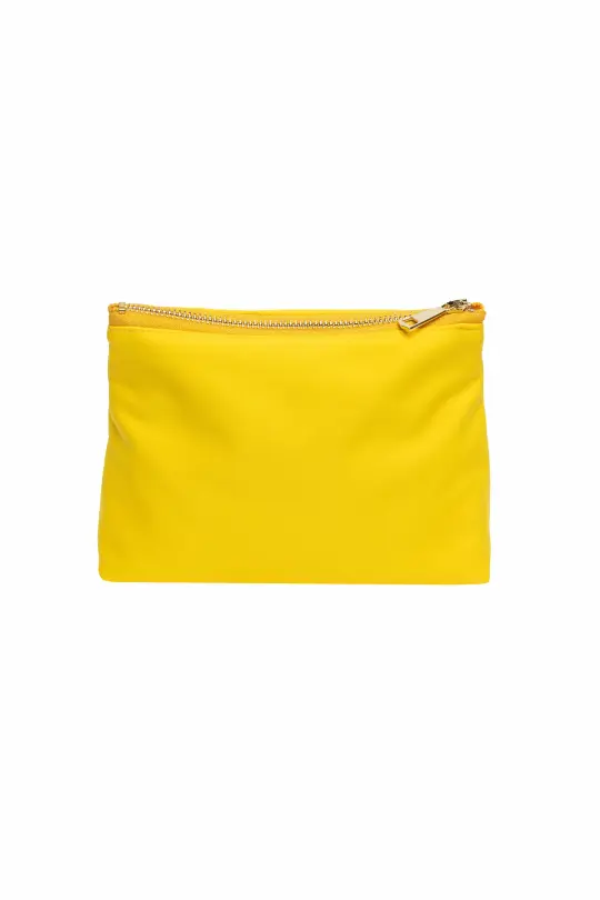 Solid Yellow Makeup Bag | Yellow Sun