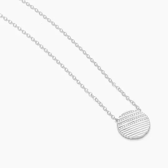 Ella Stein Glass Half Full Pendant Necklace