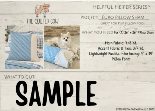 Helpful Heifer Euro Pillow Sham