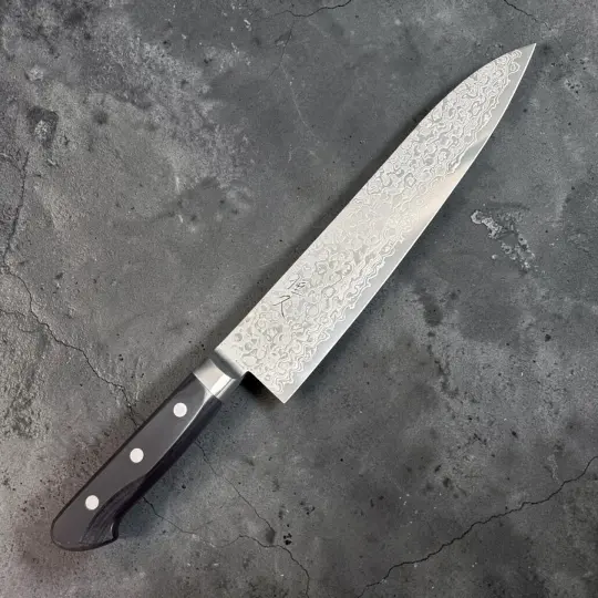 Tsunehisa AUS-10 Damascus Gyuto 210mm Western Handle