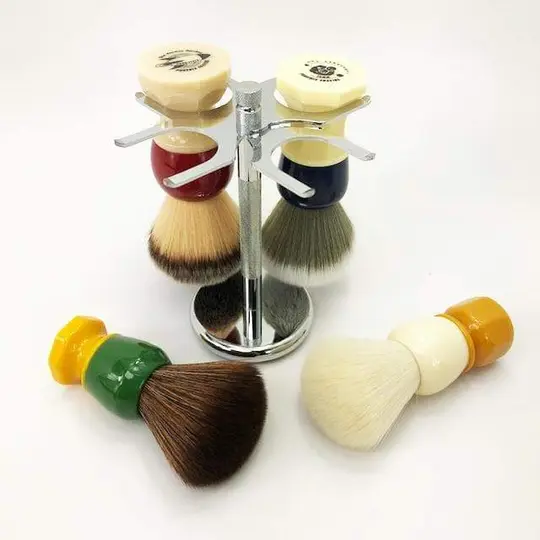 4 Prong Brush Stand by Phoenix Shaving