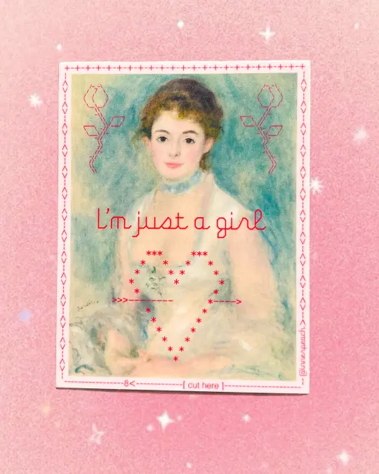 Just A Girl Sticker