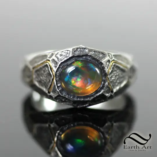 The Dragons Eye - Druid Series in sterling and 22k