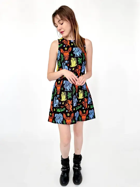Linen Romy Dress Gargoyles
