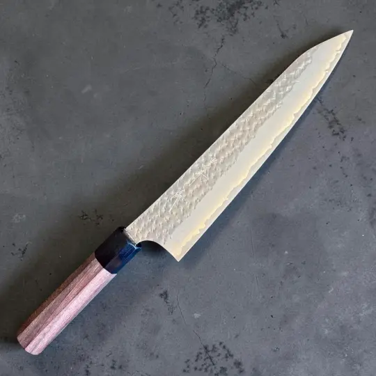 Yu Kurosaki Kokusen Aogami Super Gyuto 210mm with Rosewood Octagon Handle