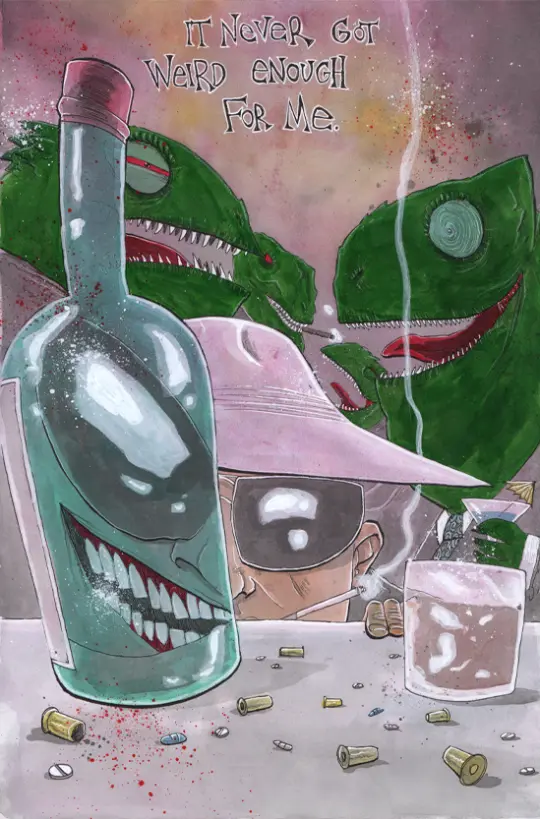 HUNTER S. THOMPSON PAINTING 03