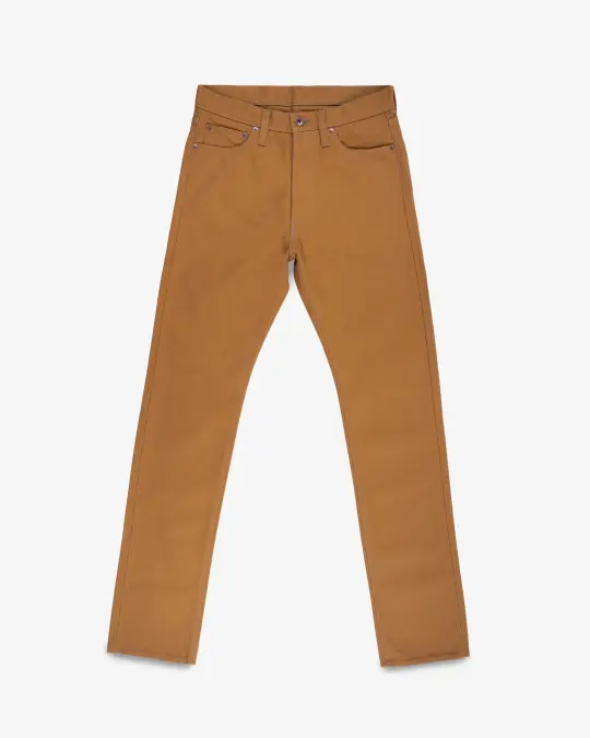 17oz Duck Relaxed Tapered Cut Jeans - Brown