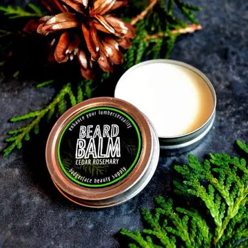 Cedar Rosemary Beard Balm Mini.