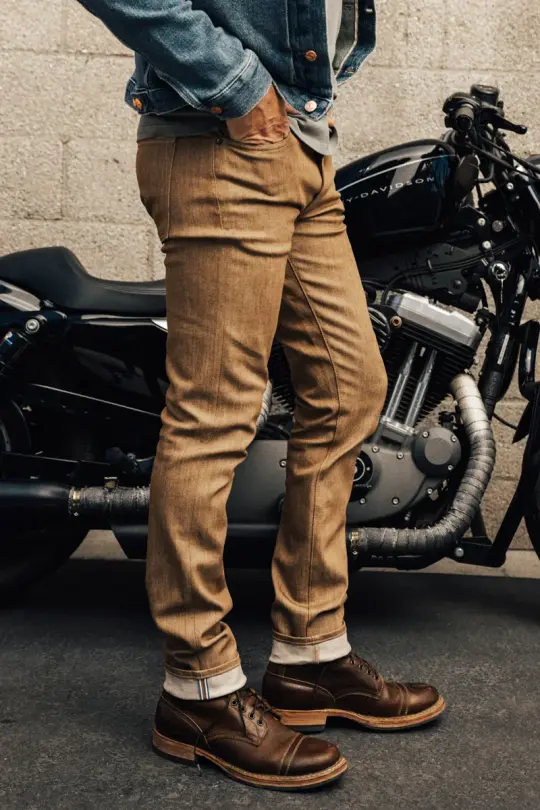 The Pen Slim - Copper Raw 10.5oz Selvedge