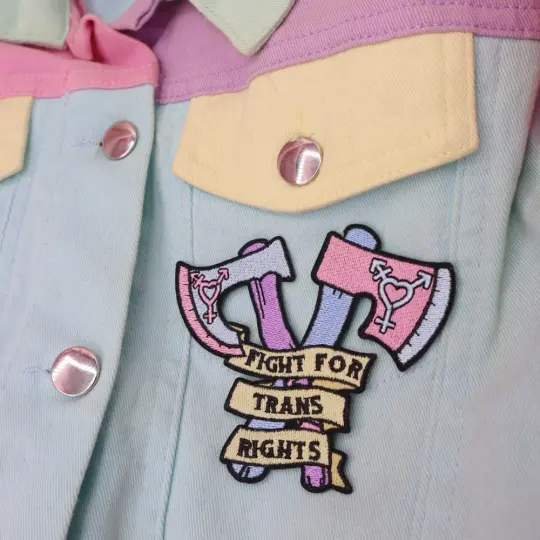 Fight For Trans Rights Iron-on Patch