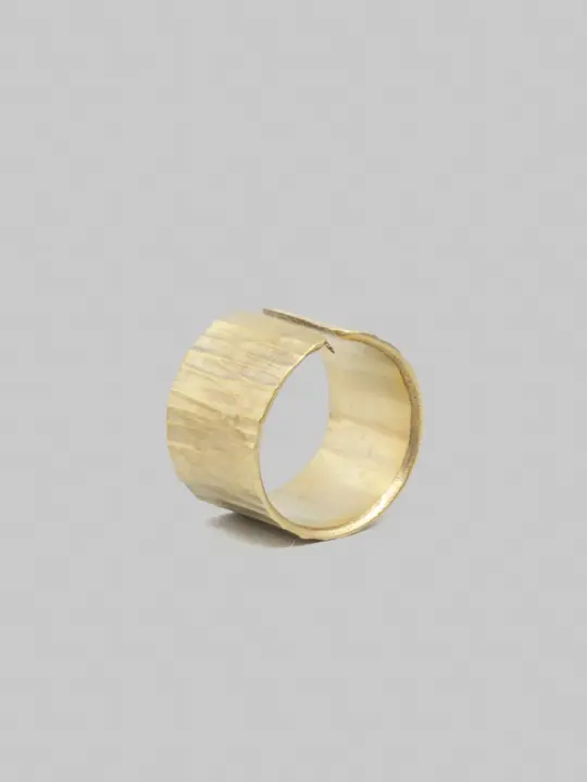 Kobashi Studio Handmade Bandana Ring Tsuchime Tate (Vertical)
