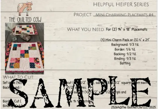 Helpful Heifer Mini Charming Placemats #4