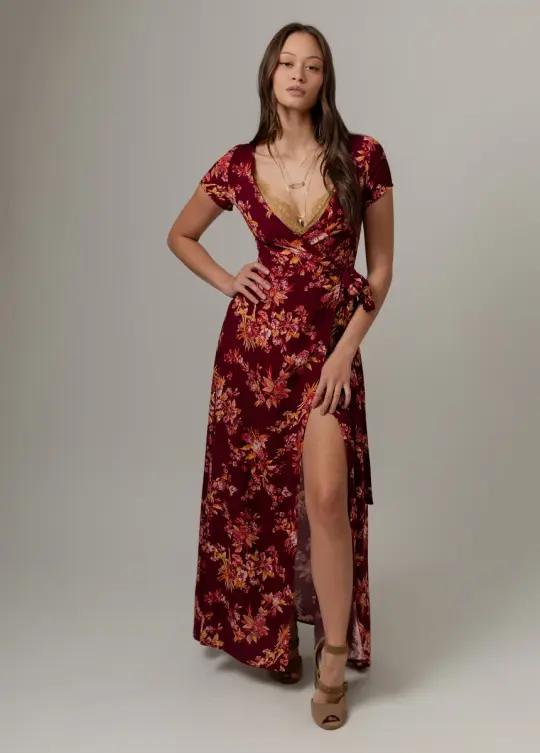 Colby Dress in Ruby Floral