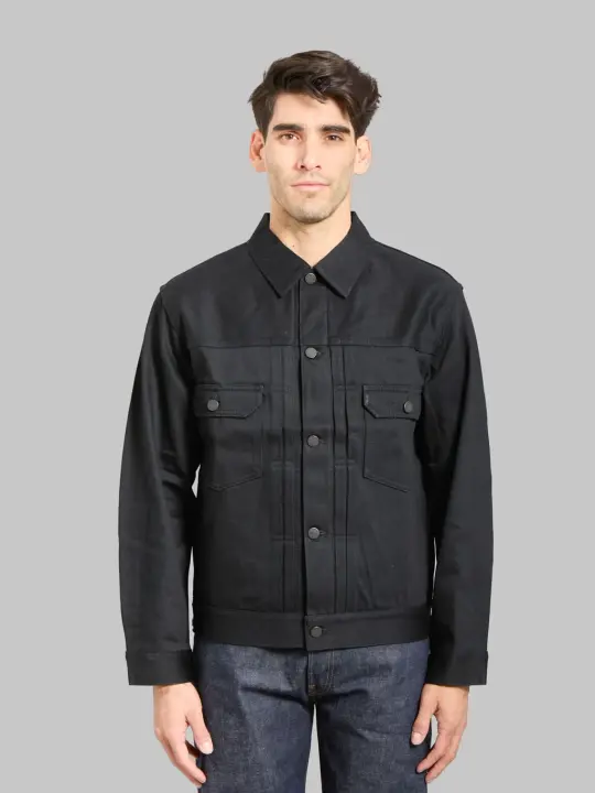 Momotaro Jeans MMGJ1002 14.7oz #002 "Standard" Denim Type II Jacket Black