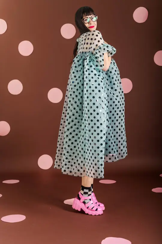 MINT CHOCOLATE CHIP MUSHROOM DRESS