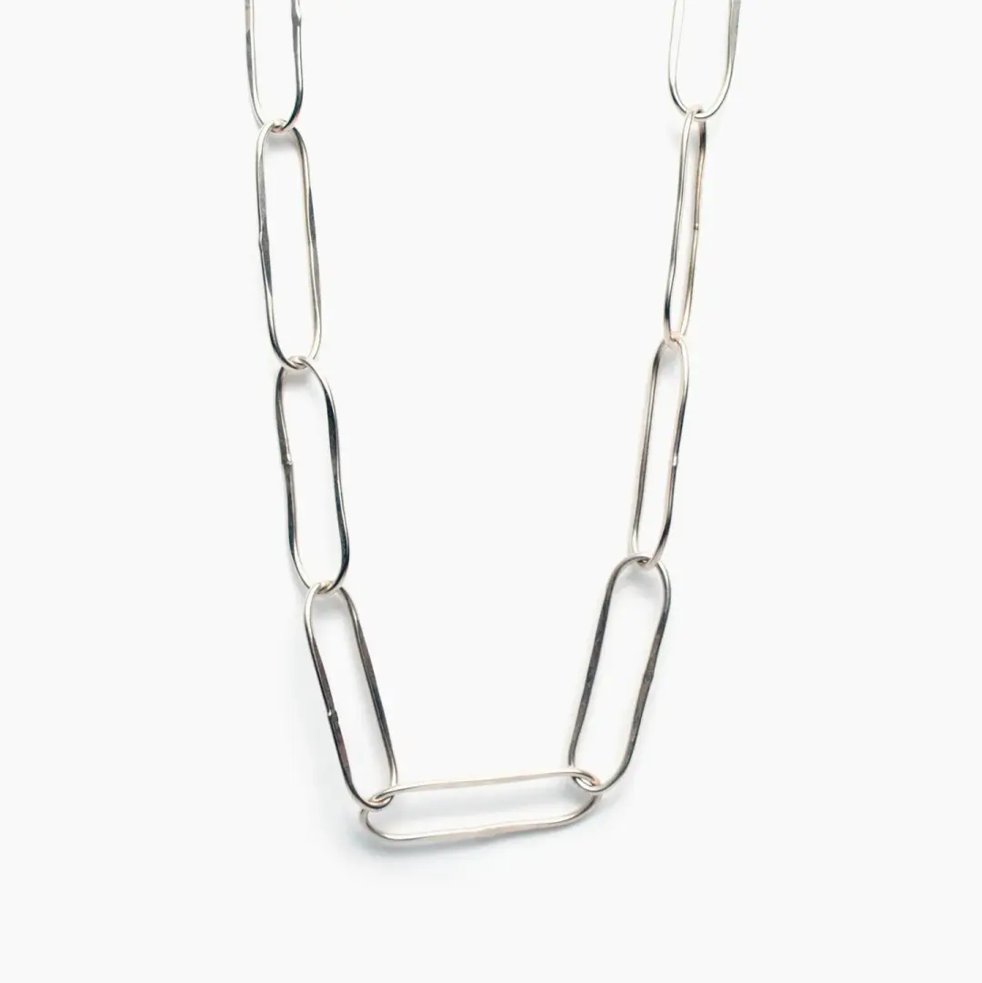 Long Link Collar Necklace