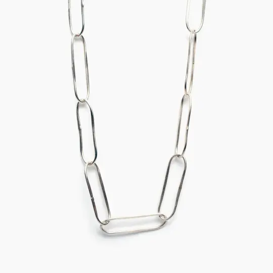 Long Link Collar Necklace