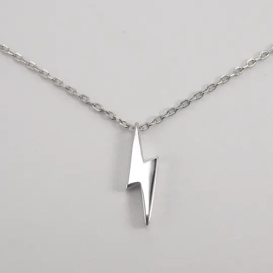 Lightning Bolt Iconic Necklace (925 Silver)