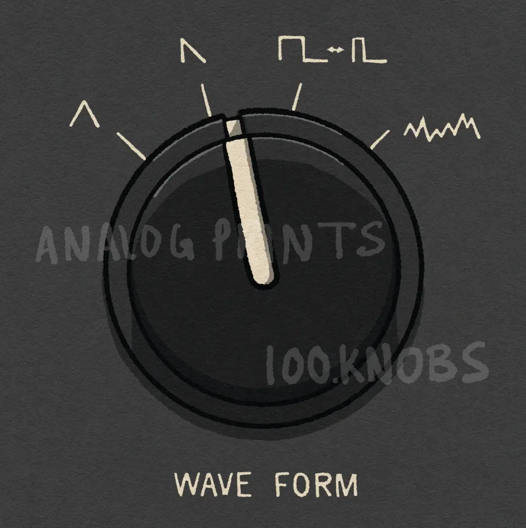 #100knobs  025/100 Wave Form Selector POSTER