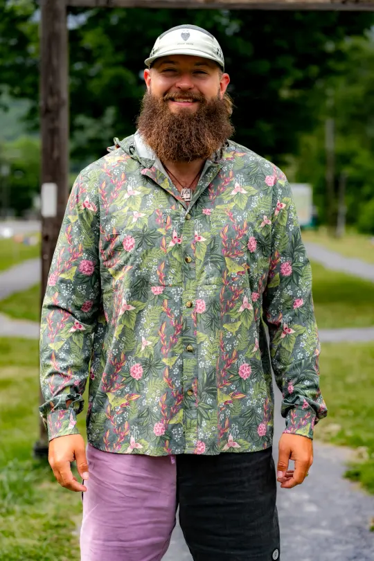 Triple Crown Button Down Long Sleeve | Forest Bathing - ATC