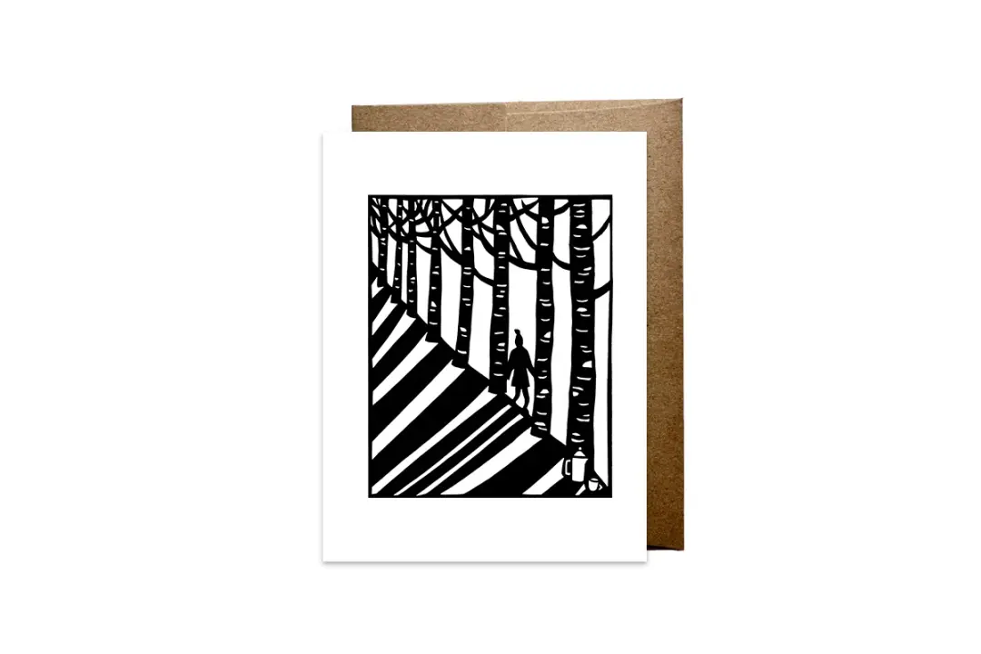 "Coffee Forest Walk" card