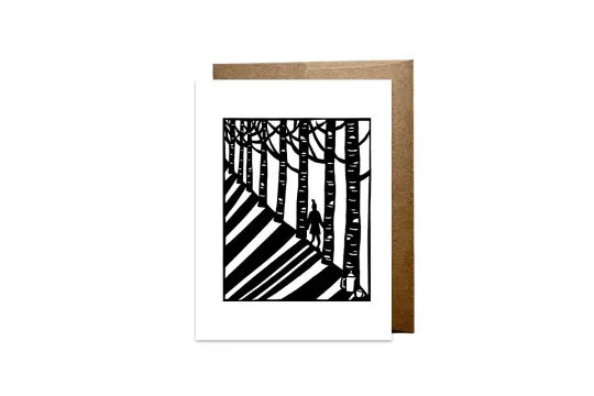 "Coffee Forest Walk" card