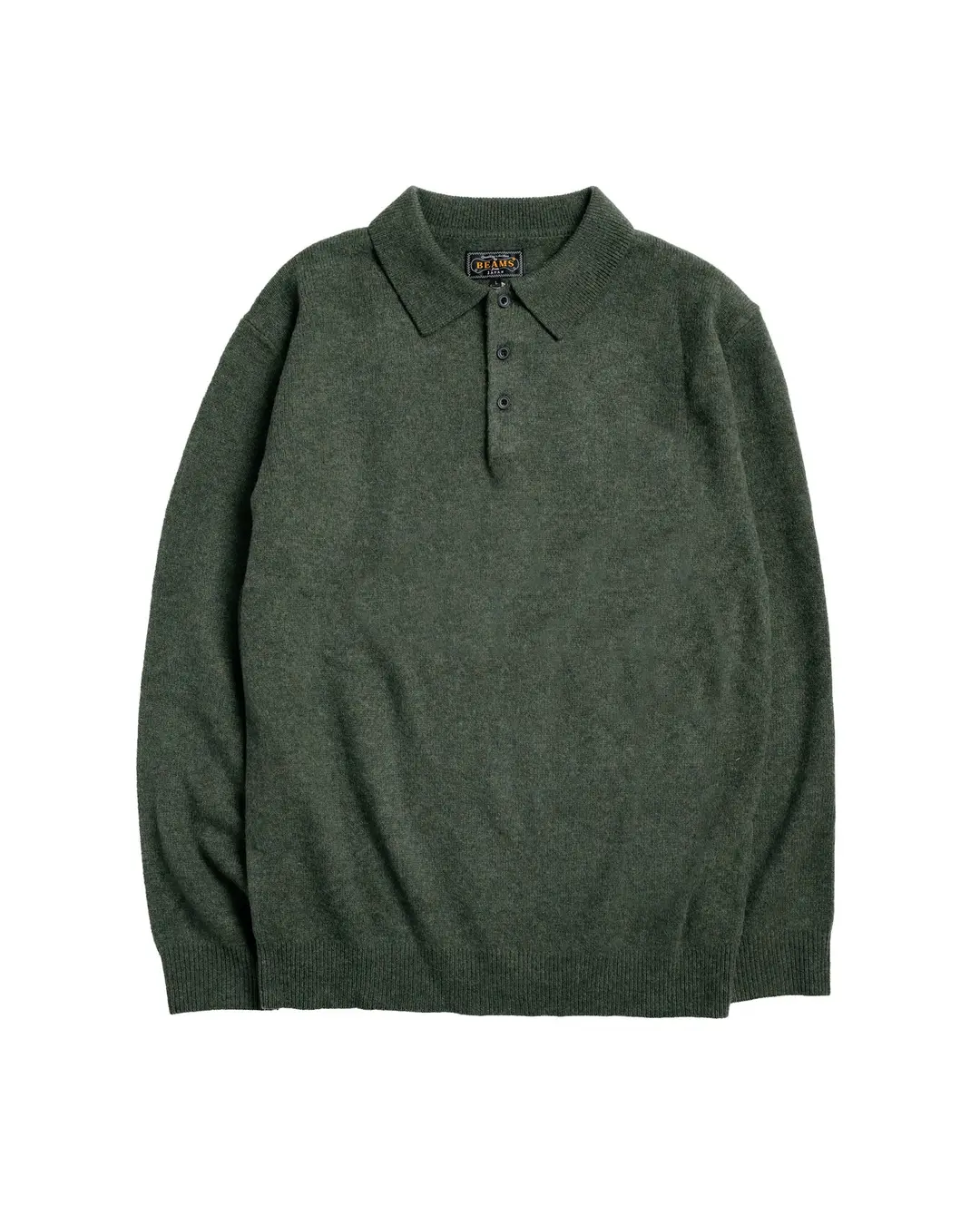 Beams Plus Knit Polo 9G Green