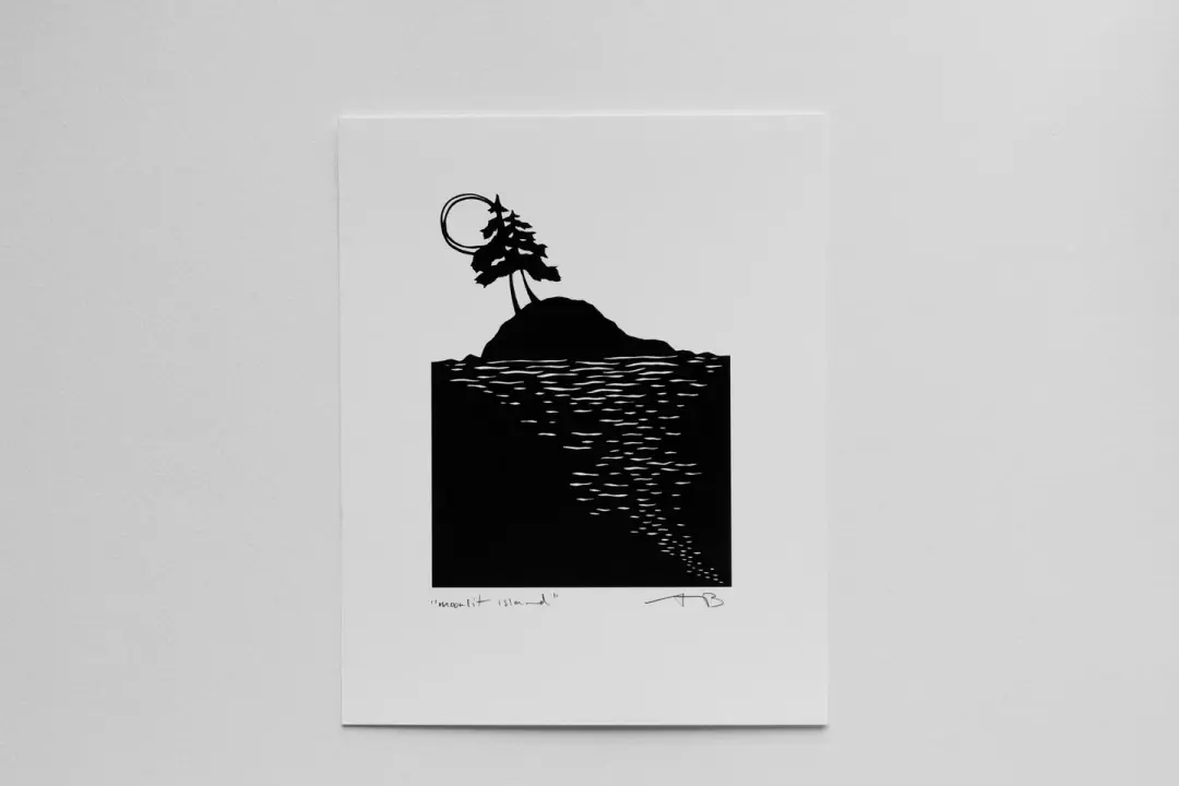 "Moonlit Island" 8x10" print