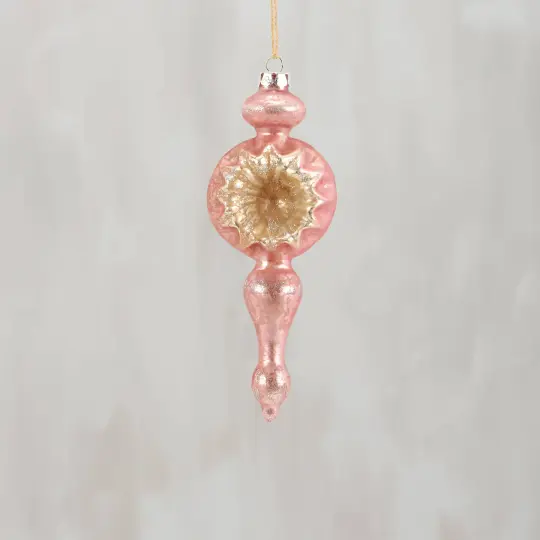 Pink Spire Glass Ornament