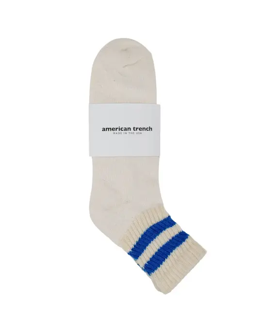 American Trench The Mono Stripe Quarter Crew Royal