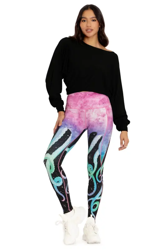 Space Tentacles High Waisted Ninja Pants