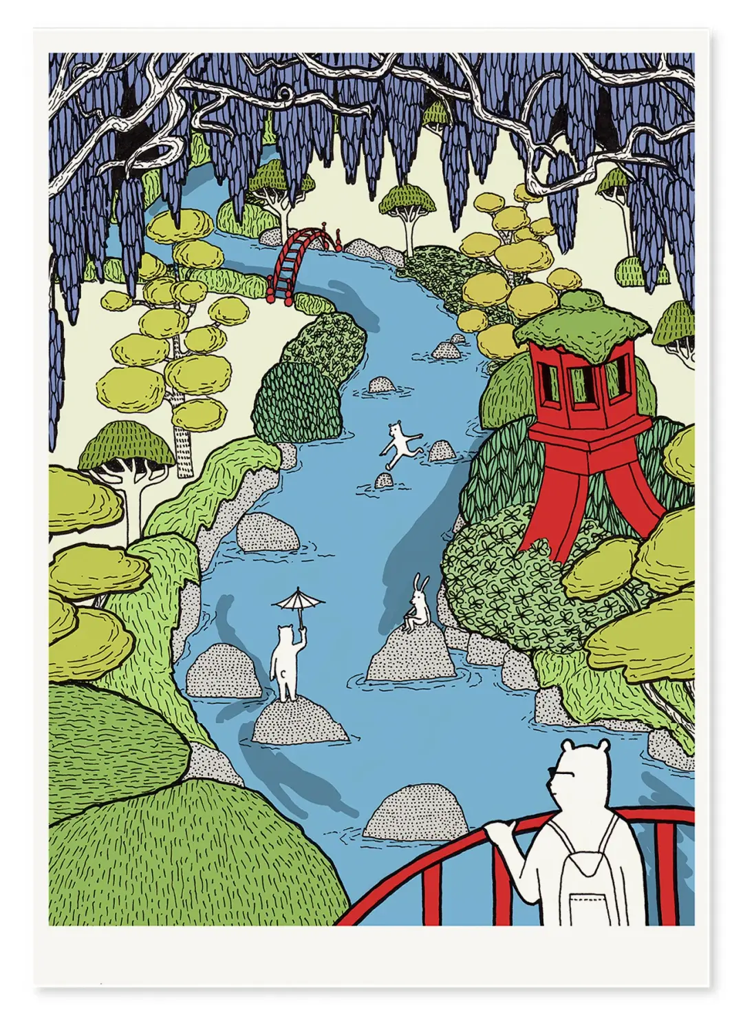 'Japanese Garden' Limited Edition Art Print
