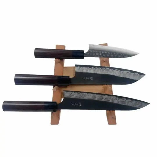 Wood Knife Display Stand – 3, 4 or 6 Knives