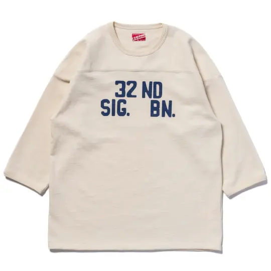 HEAVY COTTON FOOTBALL TEE / 32ND SIG