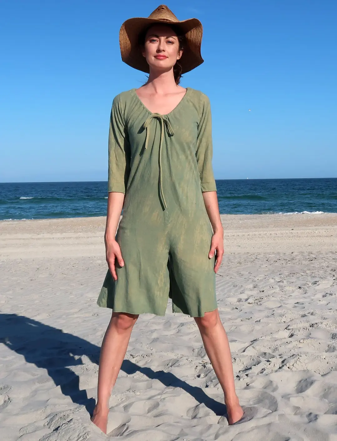 Drawstring Collar Ojai Bermuda Jumper