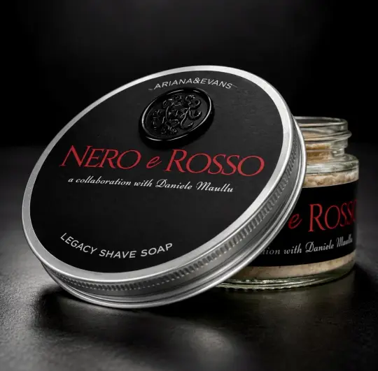 Daniele Maullu Nero e Rosso Shaving Soap by Ariana & Evans