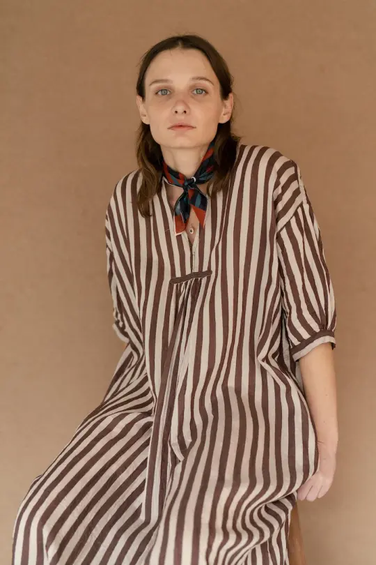 IRENE - BROWN STRIPES