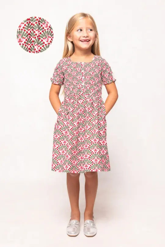 Mini Parker Dress in Floral Fan
