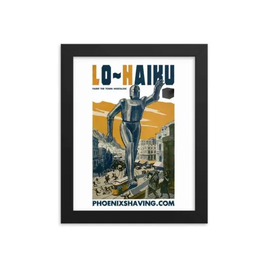 Lo~Haiku Framed Print | Epic Sci-Fi Shave Art