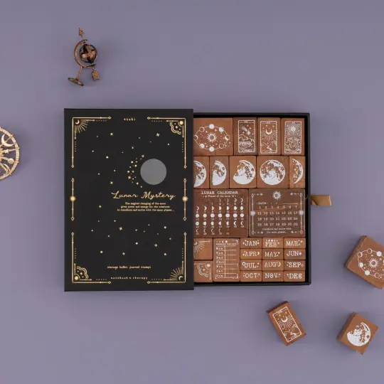 Tsuki ‘Lunar Mystery’ Bullet Journal Stamp Set ☾