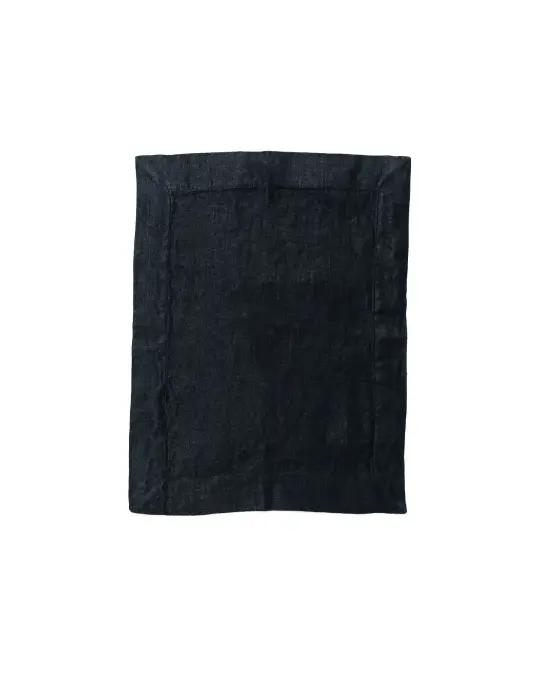 Tekla Kitchen Linen Placemat Black