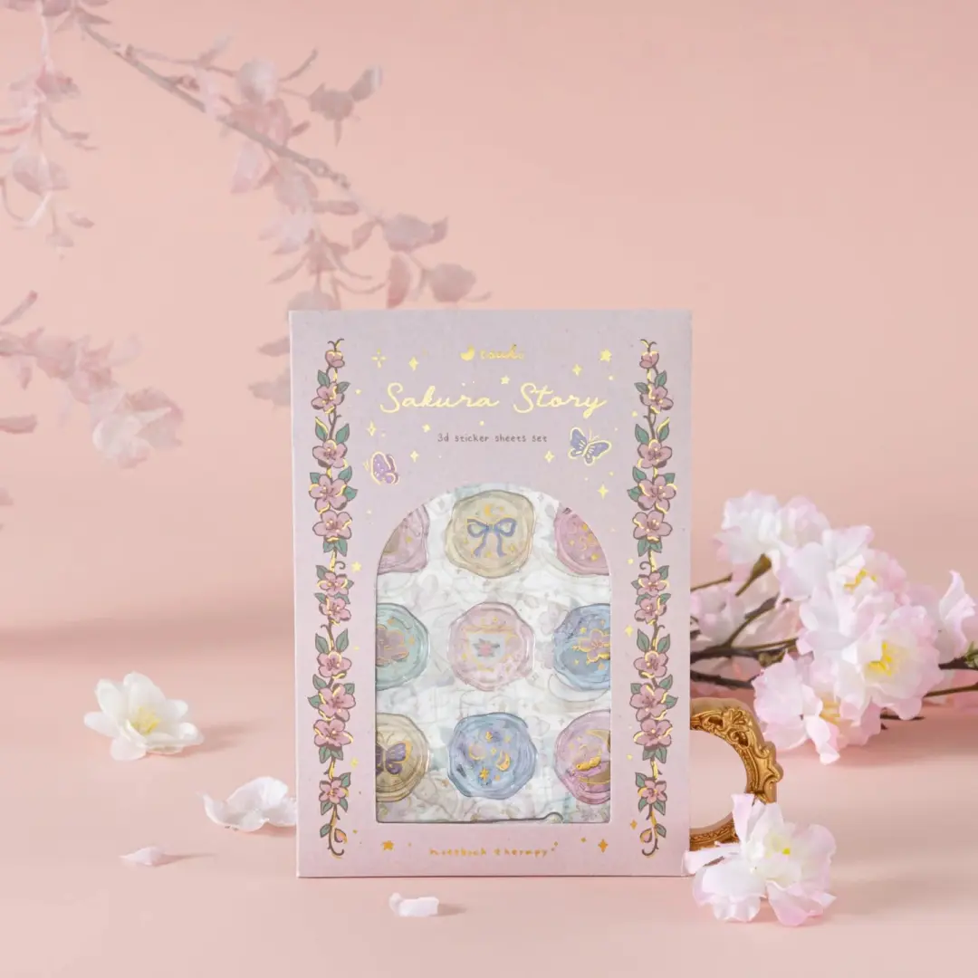 Tsuki ‘Sakura Story’ 3D Sticker Set ☾