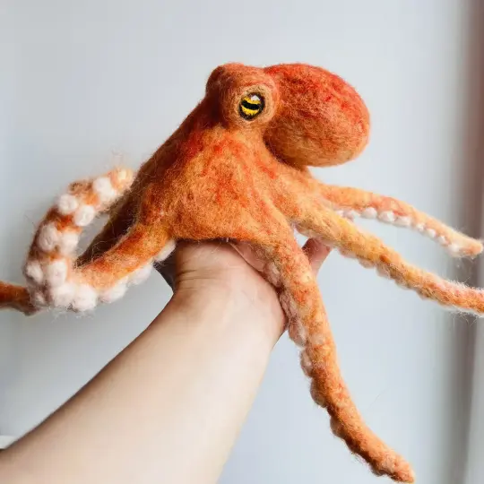 Octopus - Needle Felt Sculpture