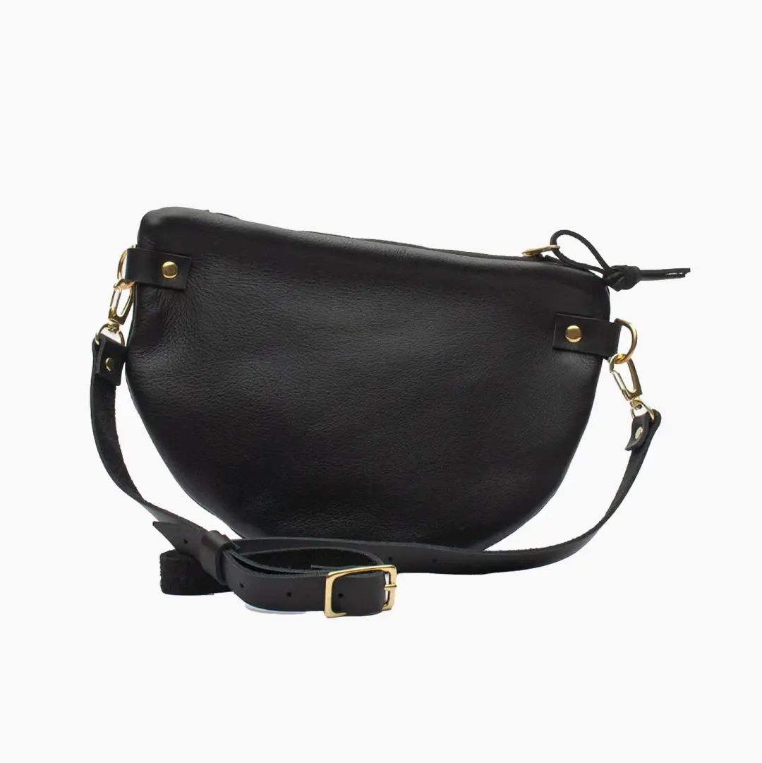Frankie Pack in Black Leather